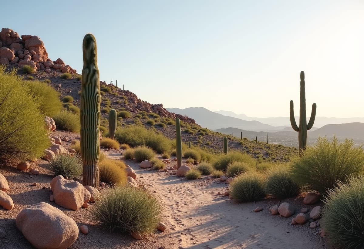 Residential property being cleaned up by landscaping and junk removal specialist in Catalina Foothills, Arizona
