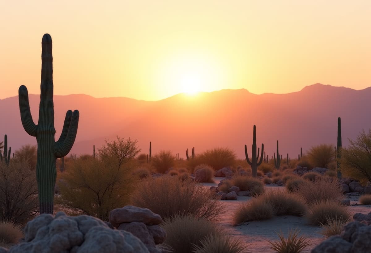 green valley junk removal with desert landscape in background