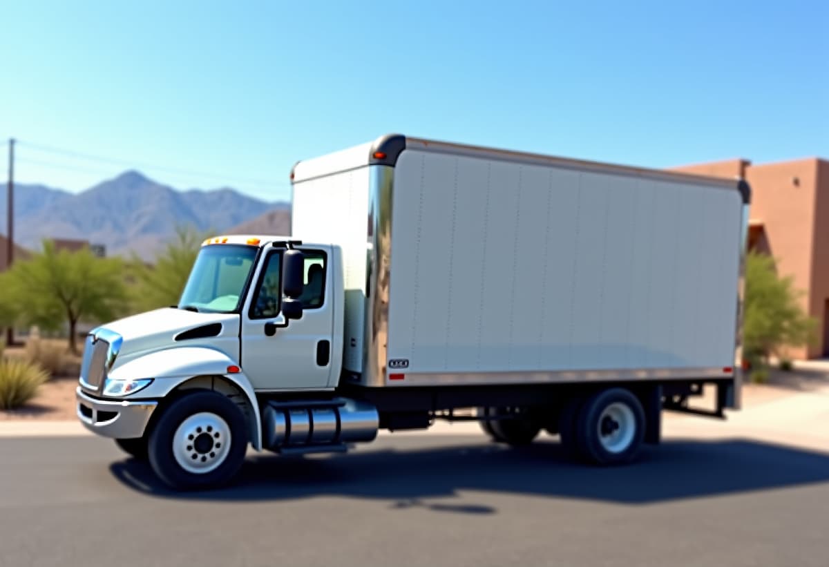 truck and trailer filled with junk ready for removal in vail, arizona