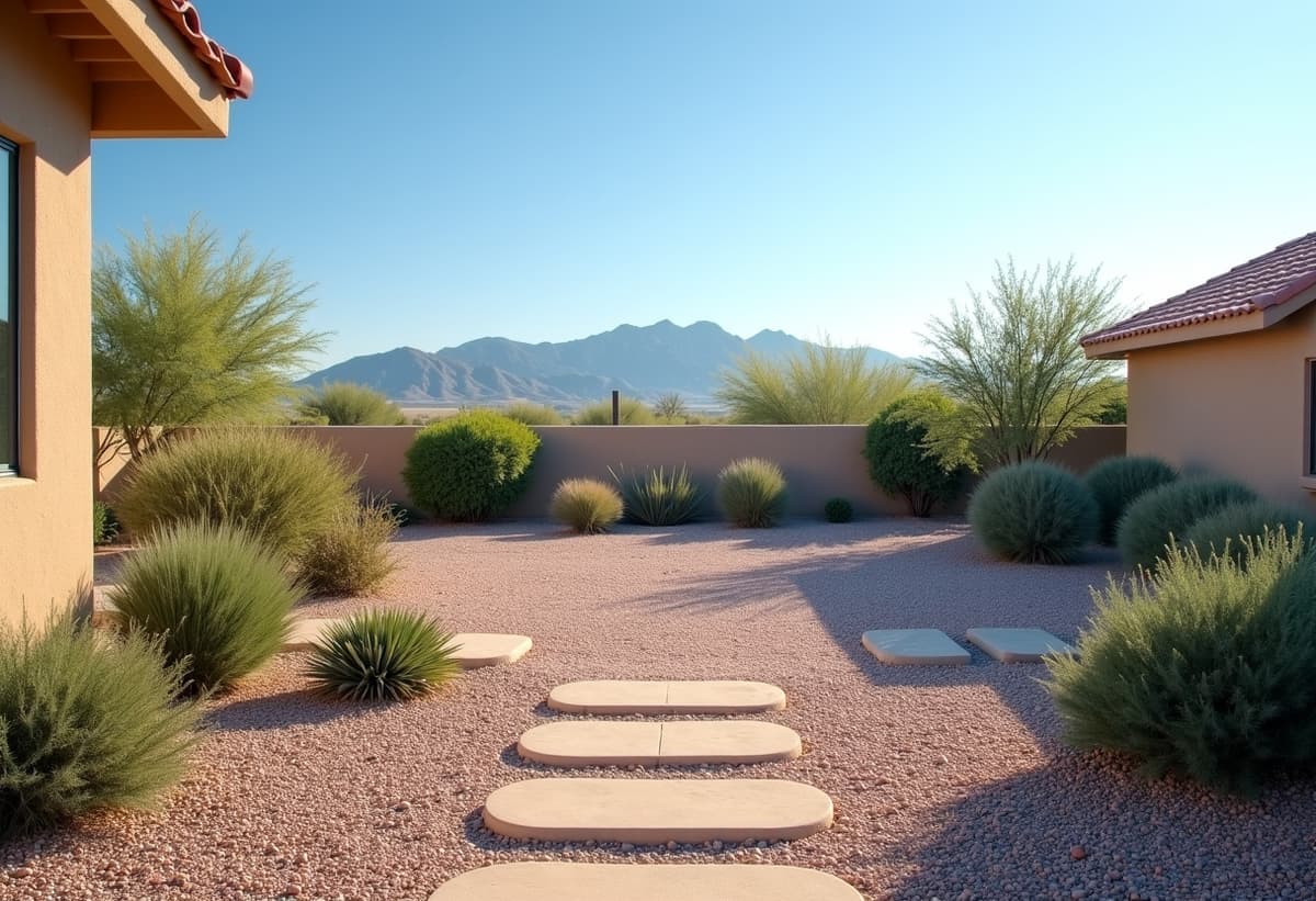 Clean and well-maintained Marana backyard showing improved curb appeal