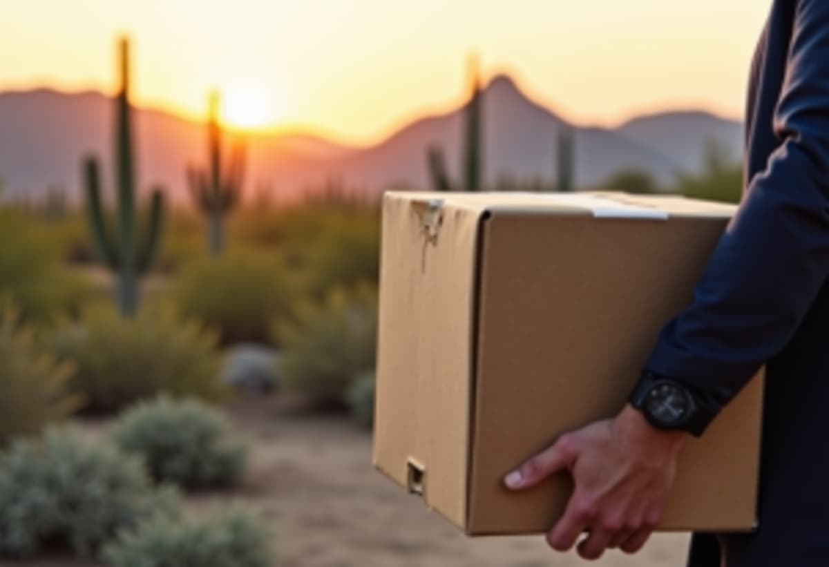 An old sofa being removed from a Tucson home by professionals, highlighting furniture removal services.