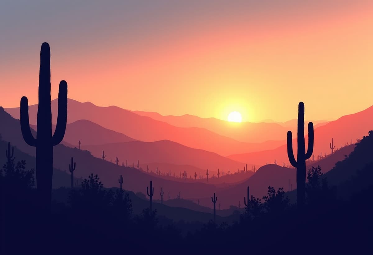 desert landscape background