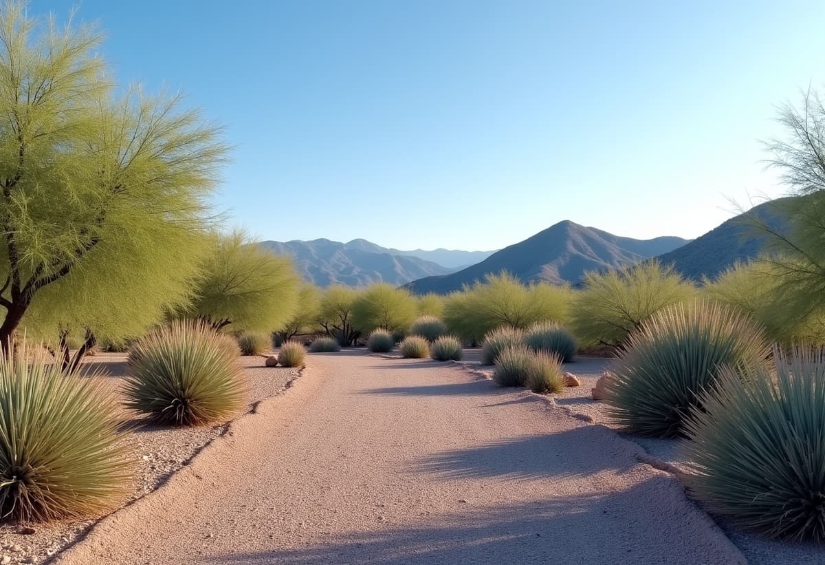 Cleaned up desert yard in Saddle Brook, Arizona