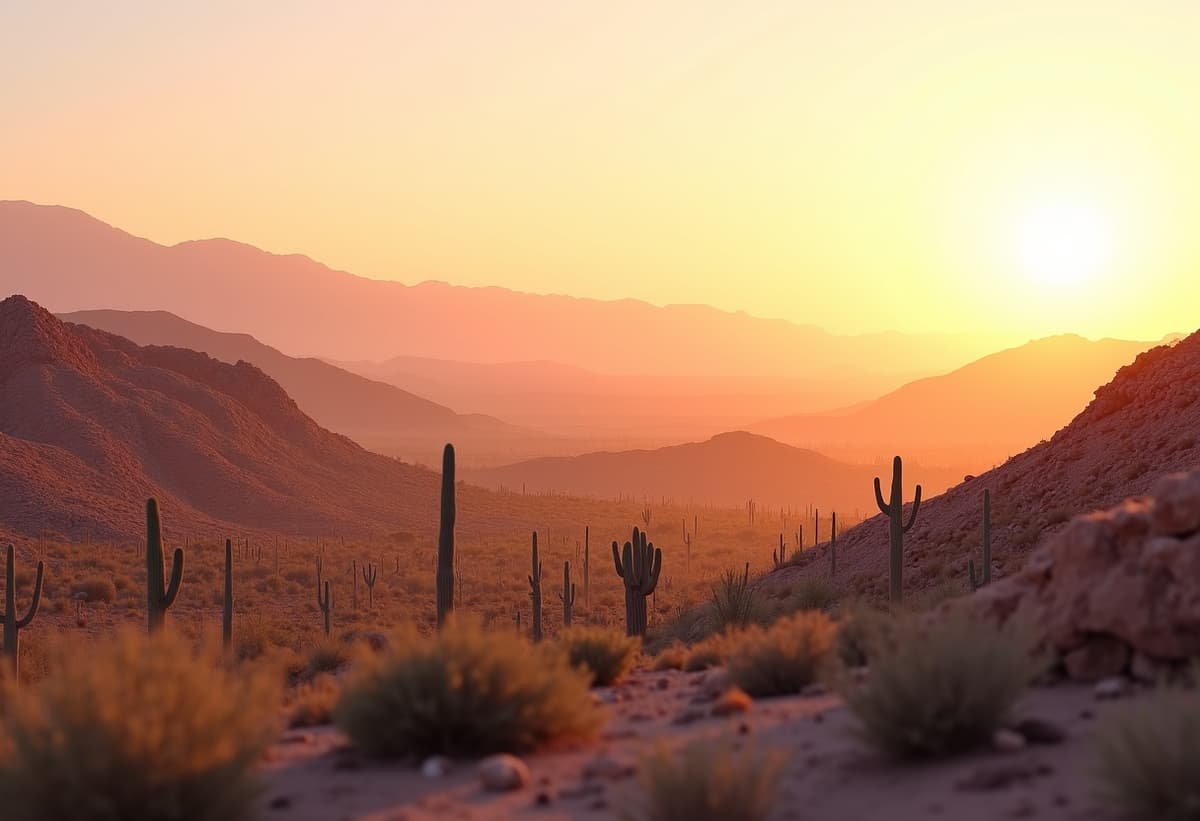sahuarita arid landscape background
