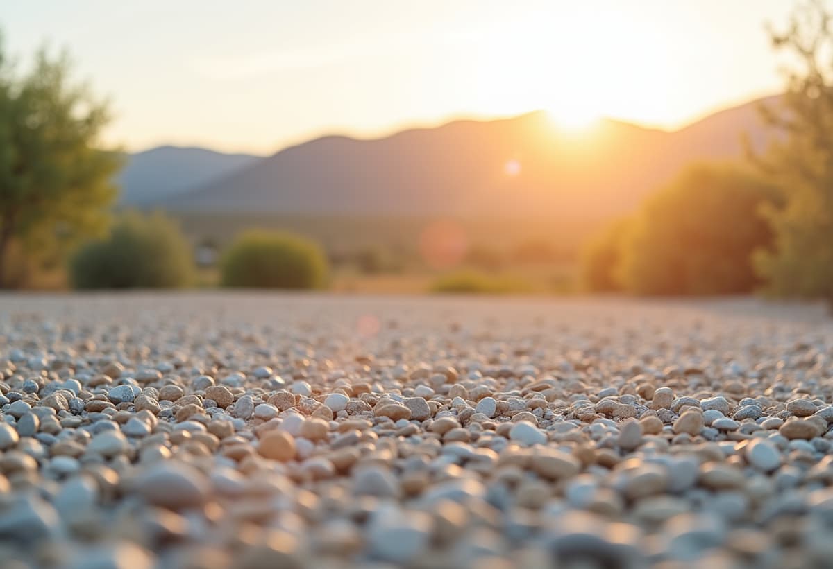 freshly cleared landscape in Sahuarita after yard cleanup