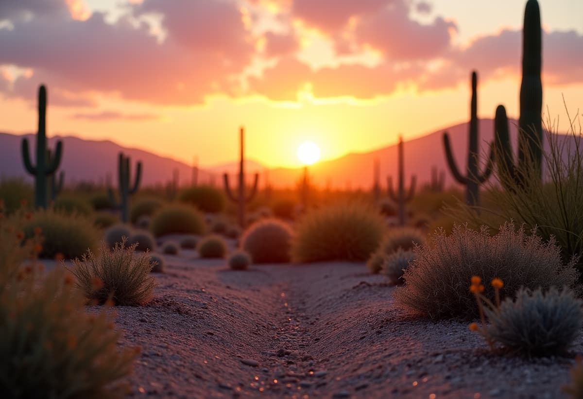 Tucson landscaper discussing project with homeowner