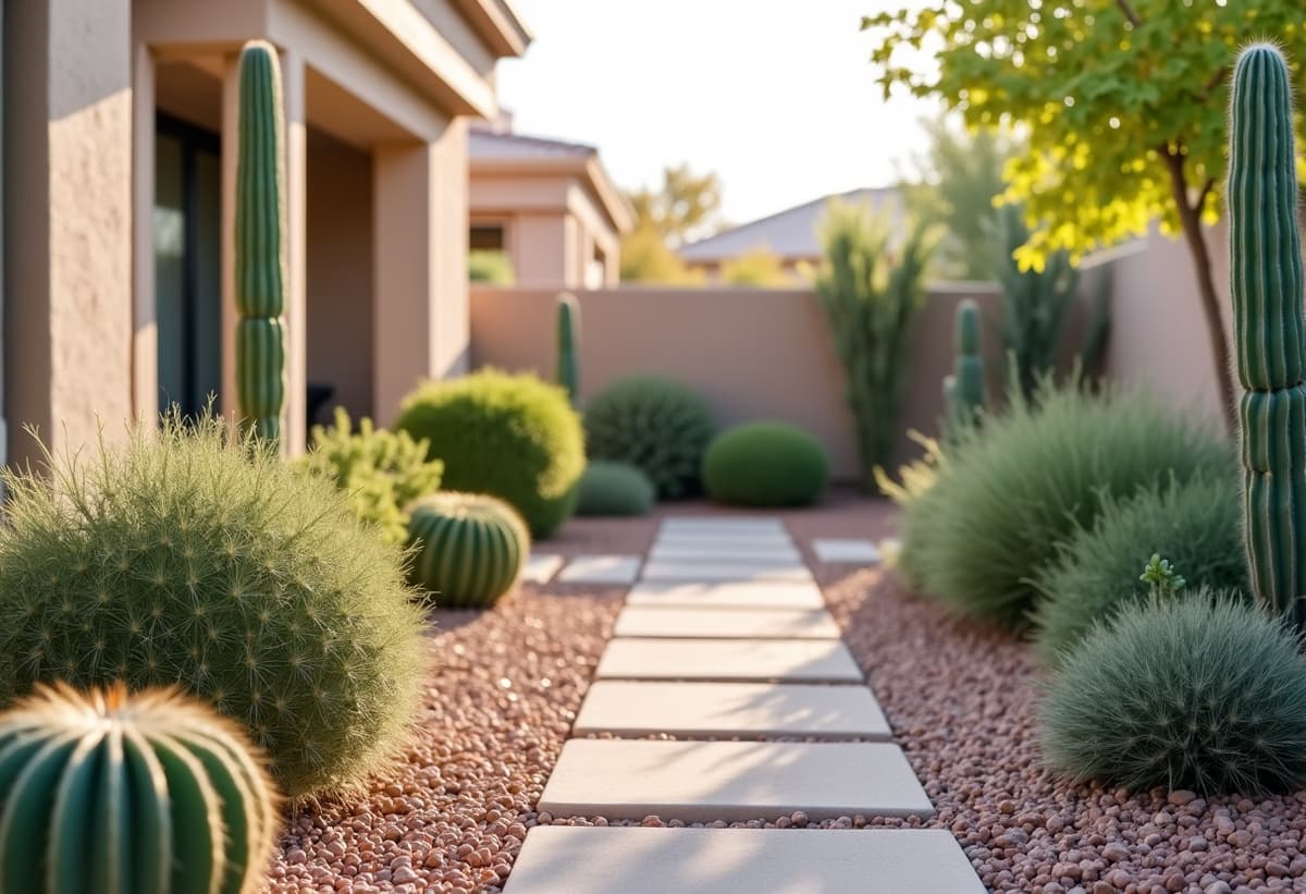 Landscaping project in Casas Adobes, Tucson