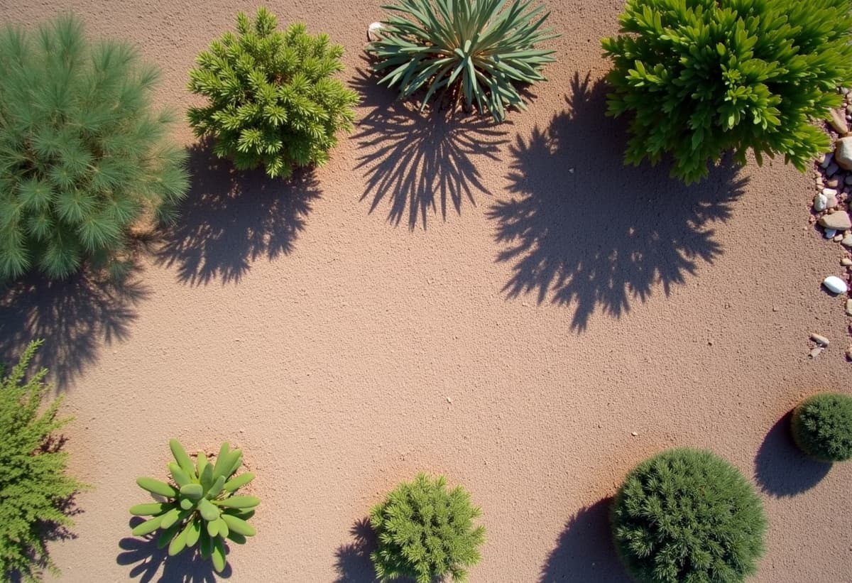 Tucson yard cleanup services with overgrown brush and debris before removal