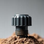 Desert drip irrigation system in Tucson for water efficiency, with a free audit offer to check for leaks and optimize sprinkler performance.