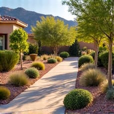 Luxury desert landscaping in Catalina Foothills