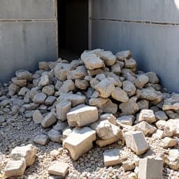 Before: Construction site full of debris requiring efficient hauling in Tucson.