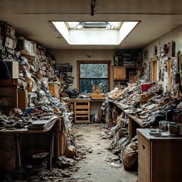 Before: Overwhelmed estate requiring comprehensive hoarding cleanup services in Tucson.