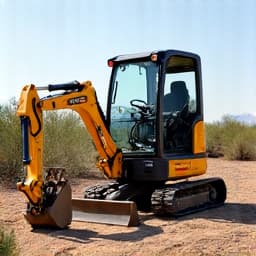 Heavy equipment used for efficient brush clearing in a Casas Adobes property.
