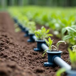 Installing new irrigation lines for optimal watering efficiency in Casas Adobes.