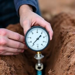 Technicians testing the revamped irrigation system to ensure proper function in a Sahuarita garden. In progress irrigation system testing, ensuring all components are working perfectly after maintenance.