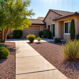 After image of a clean and organized Rita Ranch yard following comprehensive junk removal and yard cleanup in Tucson, AZ.