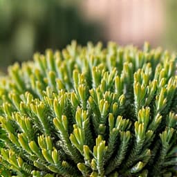 A landscaper meticulously trimming overgrown bushes as part of a yard maintenance project in a Tucson, AZ, residential area.