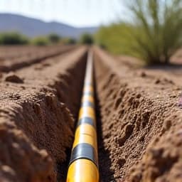 Technicians using equipment to locate an underground irrigation leak in a Sahuarita yard. In progress leak detection, showing minimal excavation to pinpoint the exact location of the underground pipe issue.