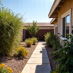 Before: Messy backyard needing cleanup in Canoa Ranch, Green Valley