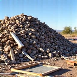 Mixed construction debris clearance in Casas Adobes, residential site cleaned expertly