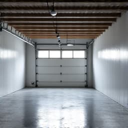 Empty and tidy garage after professional estate cleanout in Oro Valley. This image reveals a completely cleared garage, highlighting the efficiency of the cleanout service.