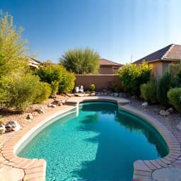 Pristine and well-maintained yard in Oro Valley after comprehensive cleanup services, ready for outdoor enjoyment.