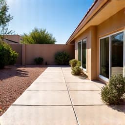 Backyard after junk and furniture removal in Oro Valley