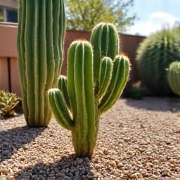 Monsoon Storm Debris Removal in Tucson. A residential property with all monsoon storm debris, branches, and leaves completely cleared, demonstrating efficient cleanup services in Tucson after a heavy storm.