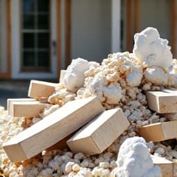 Renovation debris removal in Green Valley for a residential project, clearing construction waste