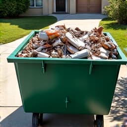 Residential property with significant storm debris and accumulated waste before comprehensive cleanup and junk removal service in Casas Adobes.