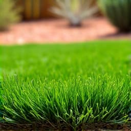 After sod installation with full coverage in Sahuarita landscape, Arizona