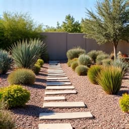 After image of a complete xeriscape transformation in Tucson