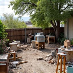 Before: Unlandscaped area awaiting transformation in Green Valley