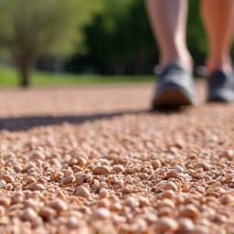 In Progress: Spreading new gravel for a pathway in Vail, AZ.