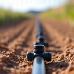 In Progress: Technicians working on irrigation system connections in Vail.