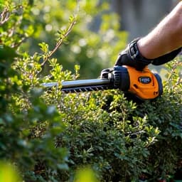 Crew actively clearing dense brush and overgrown vegetation in a Vail, Arizona yard, showing machinery and manual efforts.