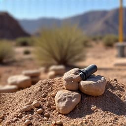 In Progress: Shaping desert landscape elements in Vail.