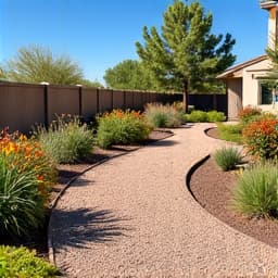 After: Post-monsoon yard cleanup and debris hauling in Vail, AZ.