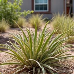 Weedy area in Marana before xeriscape design and plant installation