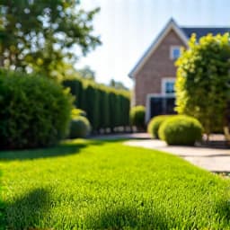 After image of a perfectly cleaned and manicured backyard showcasing professional yard cleanup in Oro Valley, AZ