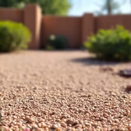 Rancho Sahuarita yard refresh after gravel patio clean-up with new plants