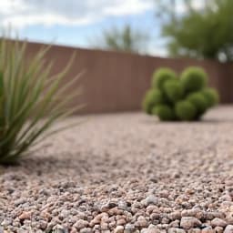 Sahuarita AZ landscaping decorative rock project