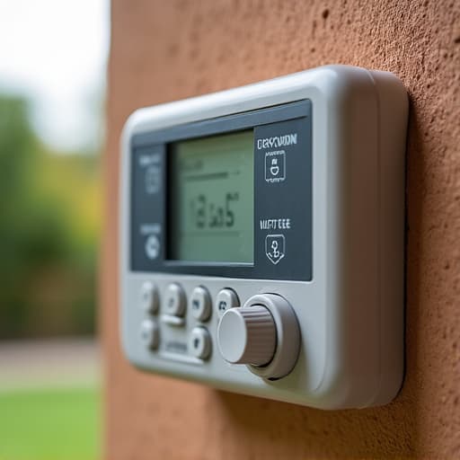 irrigation repair technician checking drip system valve tucson arizona