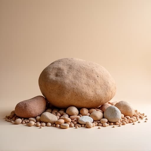 Oro Valley desert landscaping with decorative boulders and river rock near Pusch Ridge