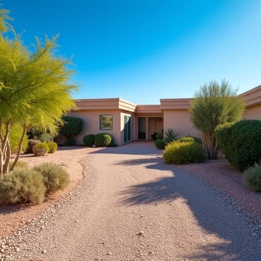 Cleaned up desert yard after monsoon storm in Saddle Brook, AZ