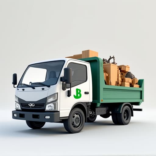 Local junk removal truck loaded with debris, ready for responsible disposal in Sahuarita, AZ