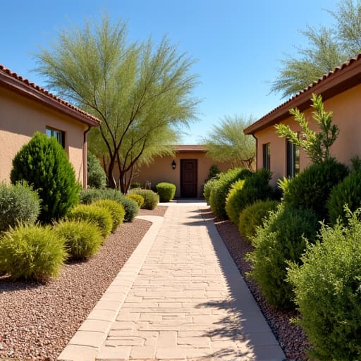 Cleaned yard in Sahuarita after tumbleweed removal