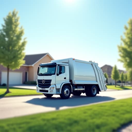 Clean residential street curb in Tucson, free of illegally dumped items