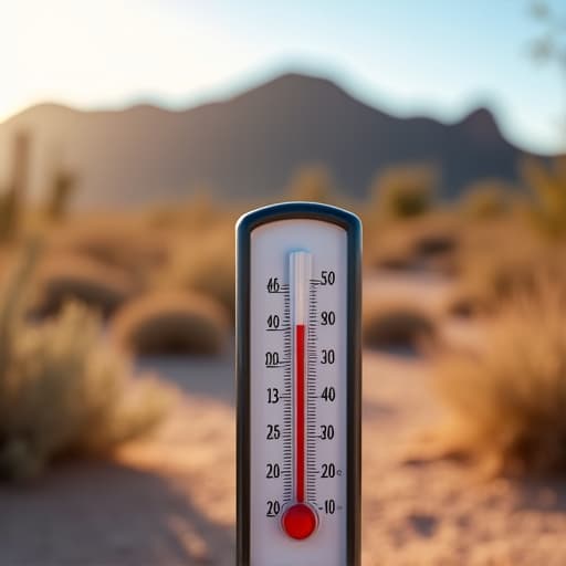 Tucson rock yard increasing home temperature