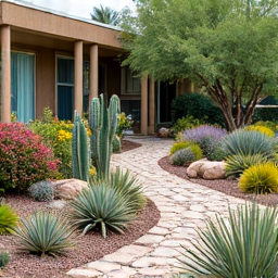 After: Beautiful desert garden at a Green Valley residence